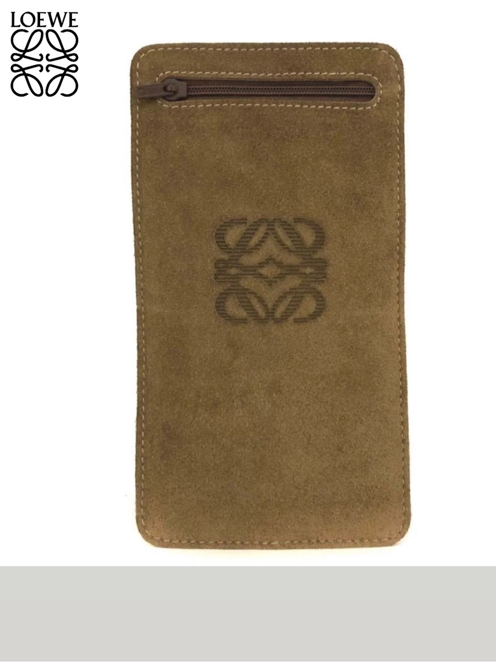 LOEWE Anagram Suede Leather Multi Pouch